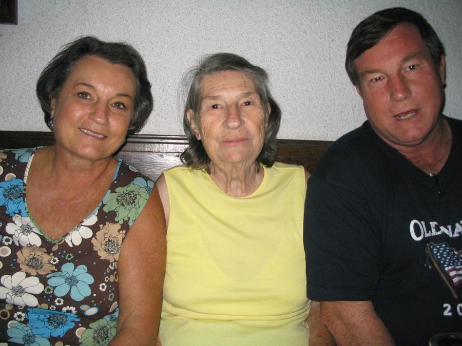 Mary, Martha and Marvin Gardner, Oct. 2005