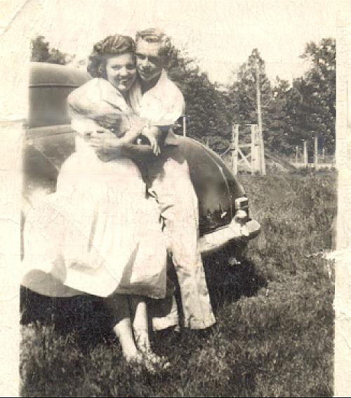 Shirley Mae Doggett and Johnny Fred Holt, May 1951