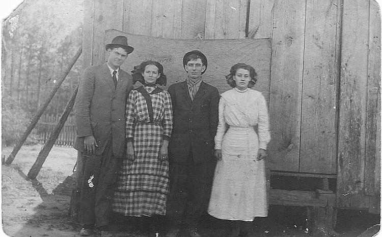 L-R:Sylvester Temple, Pearl Haygood, King Forrester and Versa Hairston.