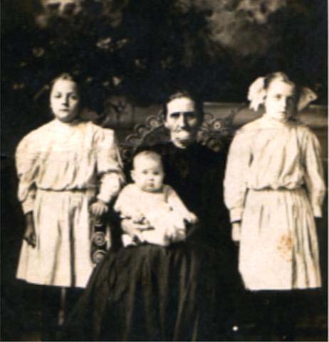 Martha Colvin Adams and girls