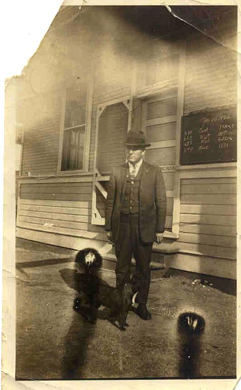 Walter Warren at the Hermitage Train Depot