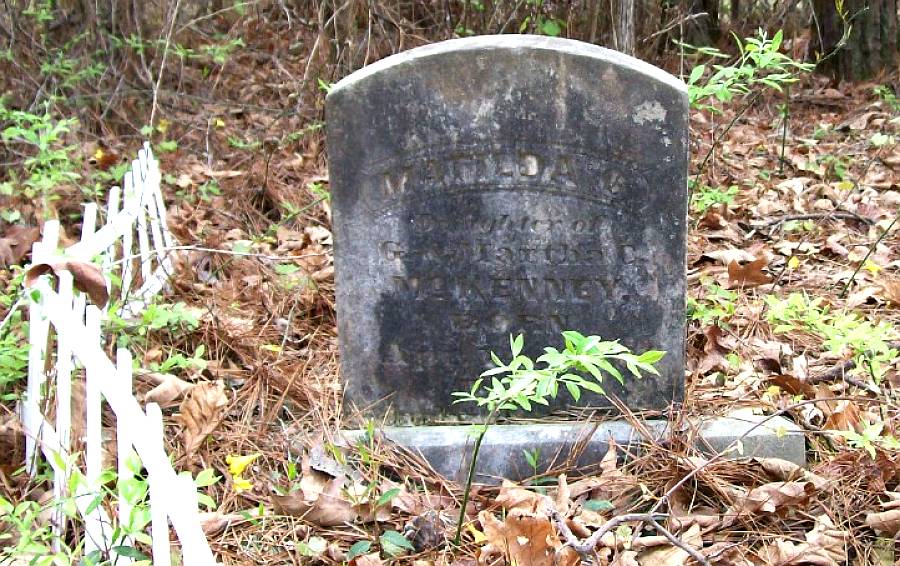 Matilda C. McKenney headstone