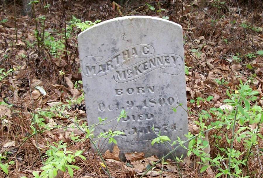 Matilda C. McKenney headstone