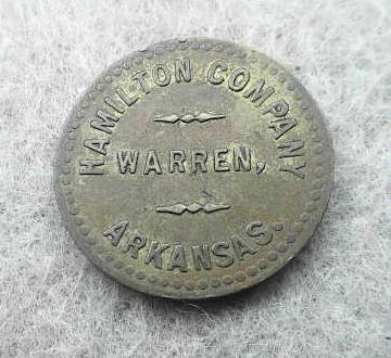 Hamilton Company Warren Arkansas tokens