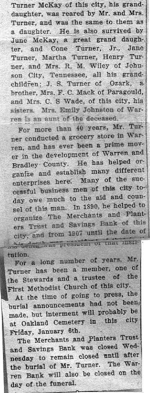 Henry Turner Obit part 2