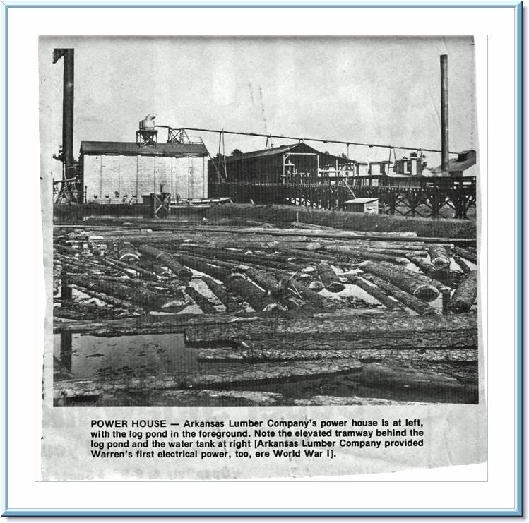 Arkansas Lumber Company, Warren, Arkansas; original is located at the Bradley County Historical Museum