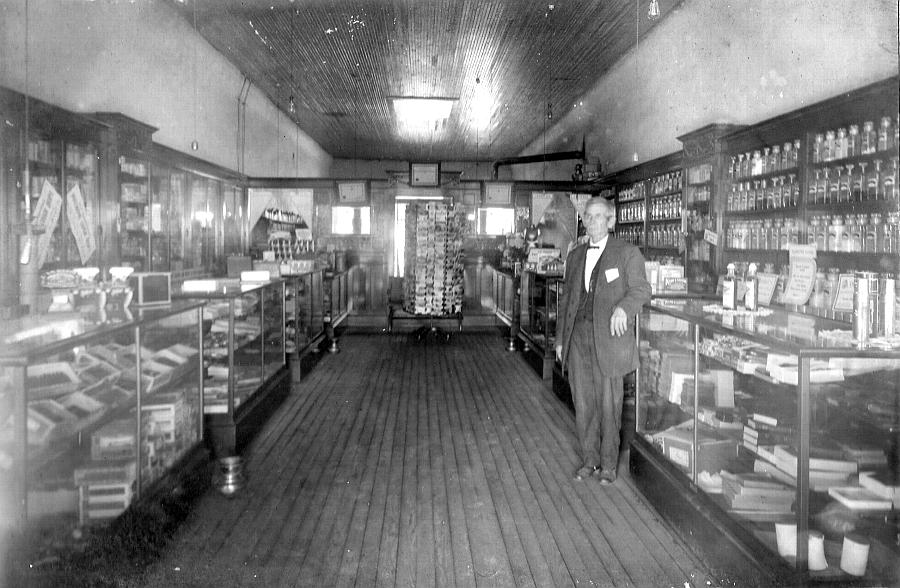 Inside of S. M. Davis & Son Drug Store?