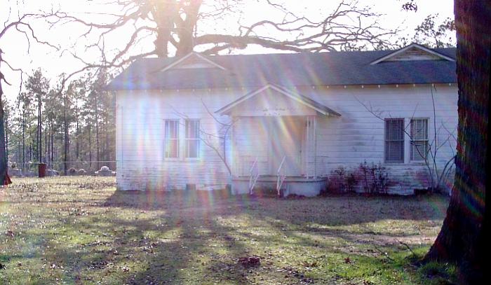 Neal Home and Neal Cemetery, behind, Spring 2004