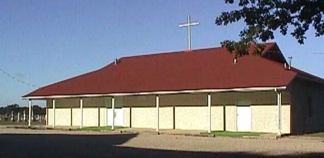 Union Hill Baptist Church with cemetery behind