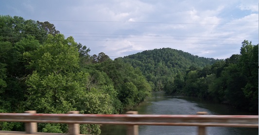 Ouachita River at the Boys Camp,  Rocky Shoals below.