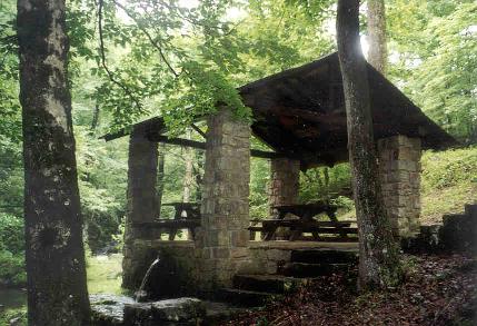 Collier Springs Shelter built in 1939 by the CCC enrollees