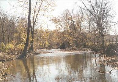 From the low water bridge. The photo was taken November 2000 � Olwyn