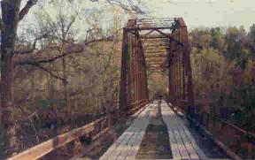 The old Oden bridge c.1977. Photo credit : Diane Singleton.