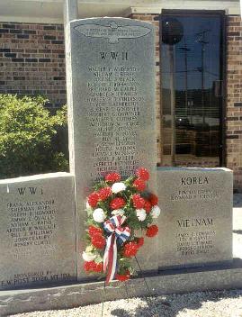 Outside the police station/couthouse. Mt. Ida. Memorial Day 2000