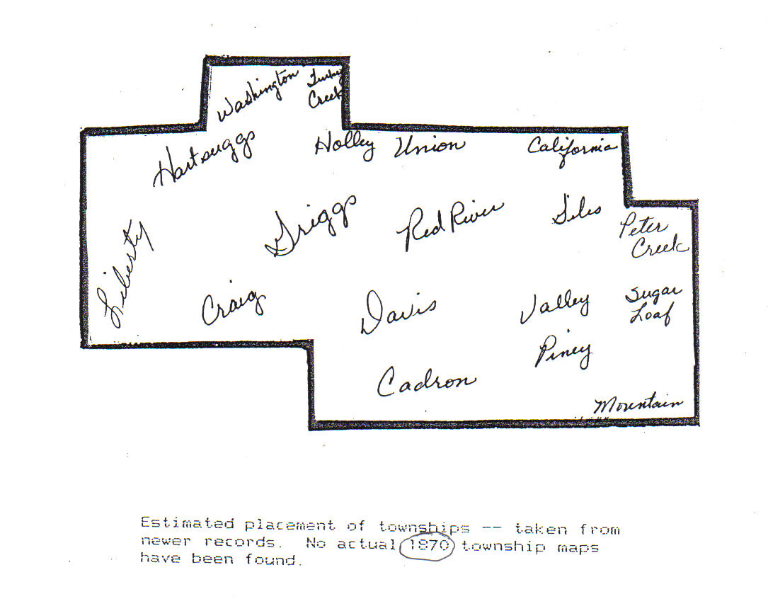 1870 townships of van buren county